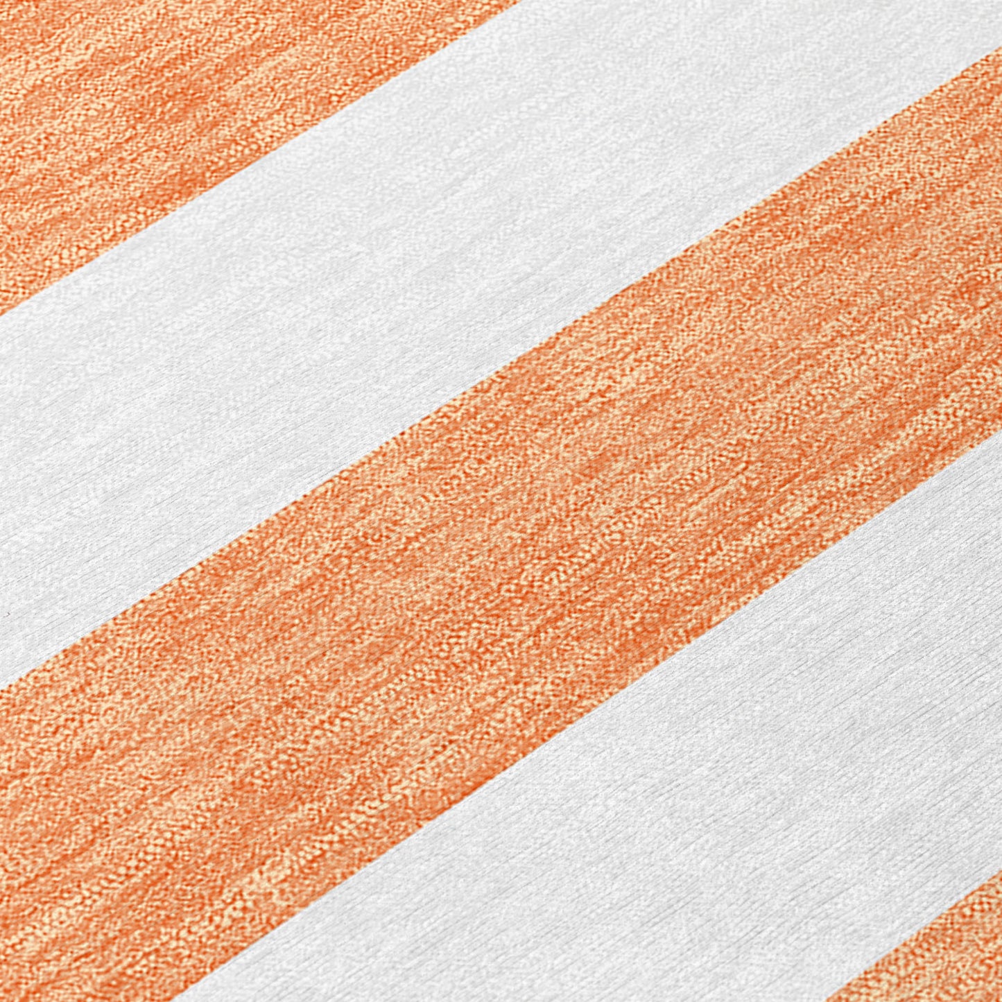 2' X 8' Salmon Striped Washable Indoor Outdoor Runner Rug-5