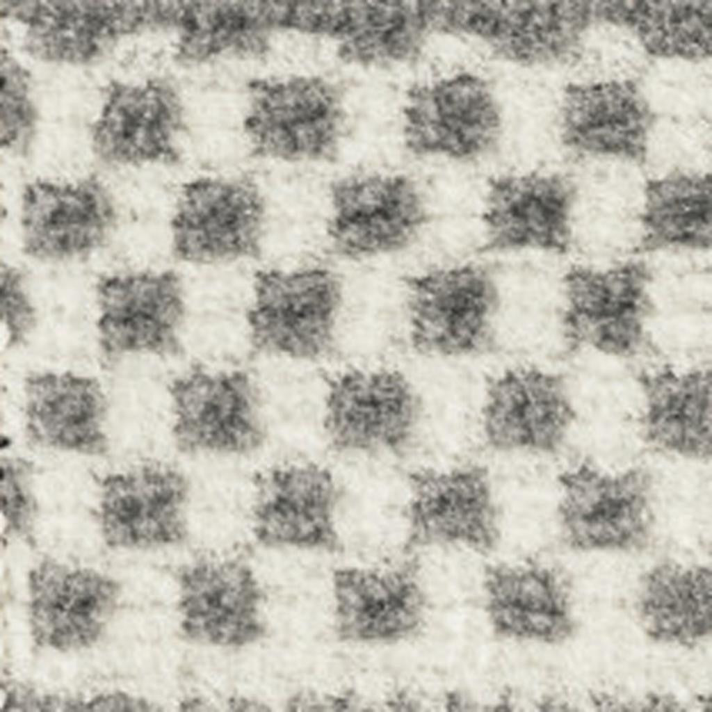 2' X 4' Gray and Ivory Striped Power Loom Distressed Area Rug-0