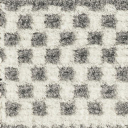2' X 4' Gray and Ivory Striped Power Loom Distressed Area Rug-0