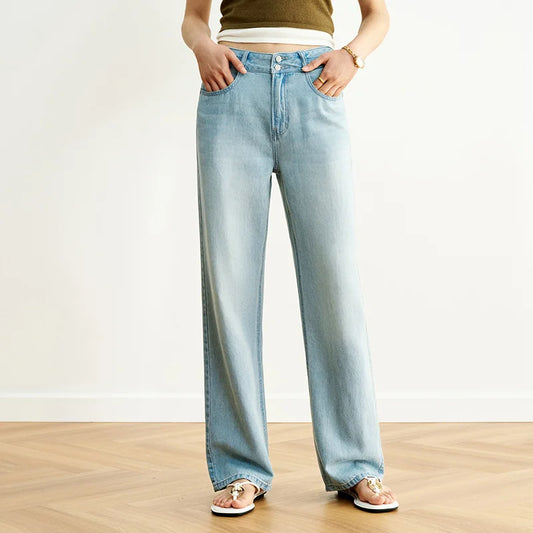 Women's Wide Leg Summer Jeans – Cool Feel